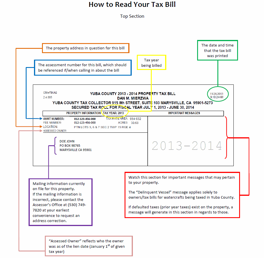 Tax Bill - Top Picture